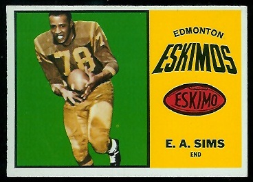 1964 Topps CFL #27 - E.A. Sims - nm+