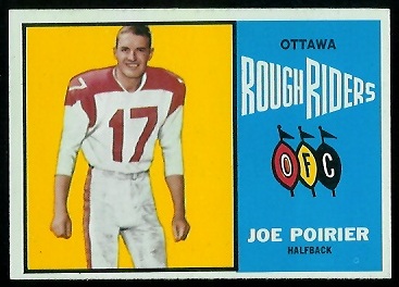 1964 Topps CFL #54 - Joe Poirier - nm+