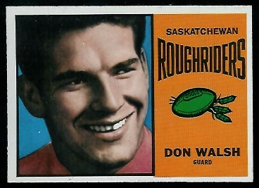 1964 Topps CFL #65 - Don Walsh - nm+