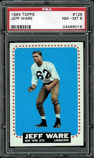 Jeff Ware - 1964 Topps #128 - PSA 8