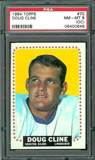 Doug Cline - 1964 Topps #70 - PSA 8 oc