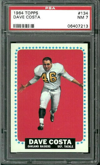 Dave Costa - 1964 Topps #134 - PSA 7