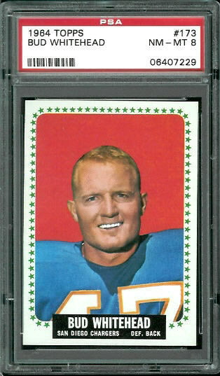 Bud Whitehead - 1964 Topps #173 - PSA 8