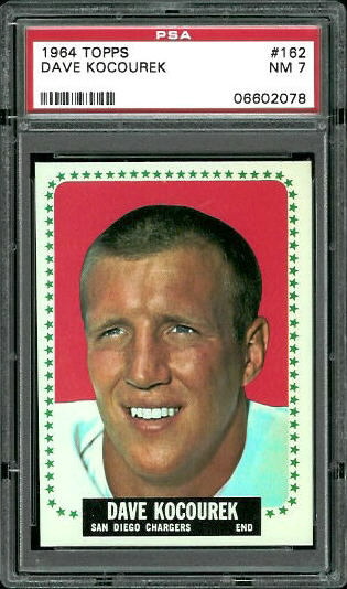 Dave Kocourek - 1964 Topps #162 - PSA 7