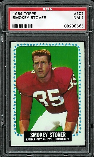 Smokey Stover - 1964 Topps #107 - PSA 7