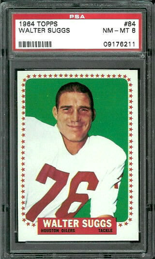 Walt Suggs - 1964 Topps #84 - PSA 8
