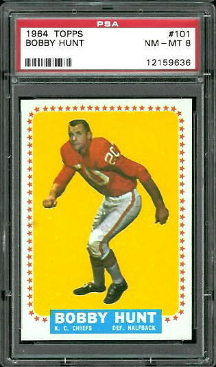 Bobby Hunt - 1964 Topps #101 - PSA 8
