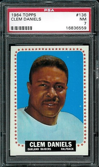 Clem Daniels - 1964 Topps #136 - PSA 7