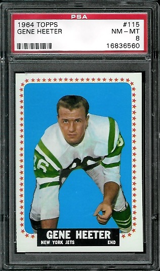 Gene Heeter - 1964 Topps #115 - PSA 8