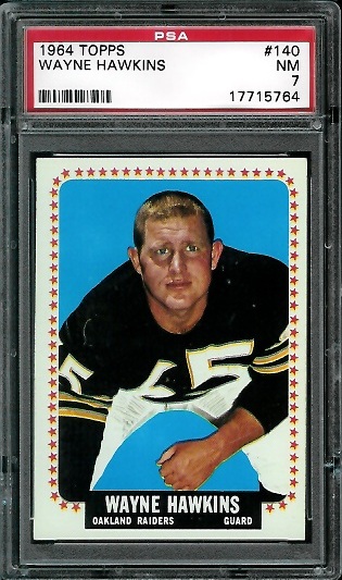 Wayne Hawkins - 1964 Topps #140 - PSA 7