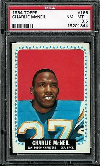 Charles McNeil - 1964 Topps #166 - PSA 8.5