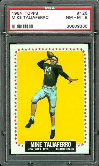 Mike Taliaferro - 1964 Topps #126 - PSA 8