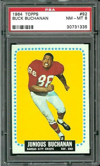 Buck Buchanan - 1964 Topps #92 - PSA 8