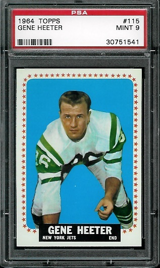 Gene Heeter - 1964 Topps #115 - PSA 9