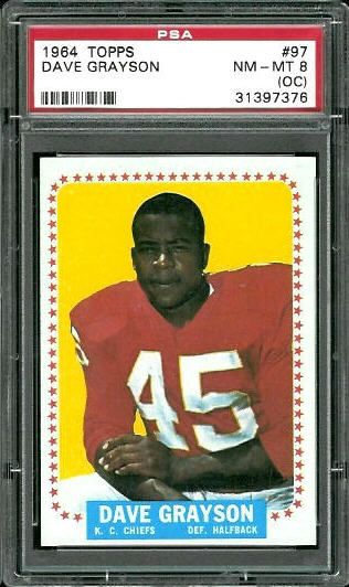 Dave Grayson - 1964 Topps #97 - PSA 8 oc