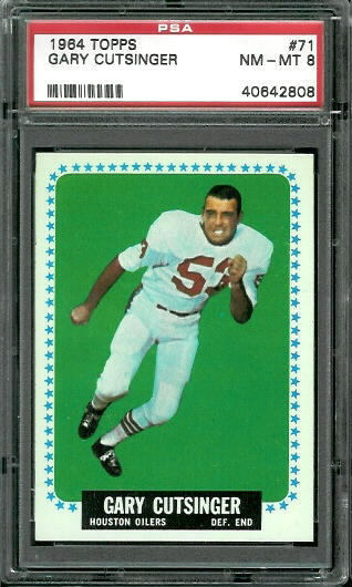 Gary Cutsinger - 1964 Topps #71 - PSA 8