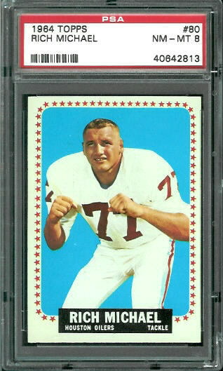 Rich Michael - 1964 Topps #80 - PSA 8