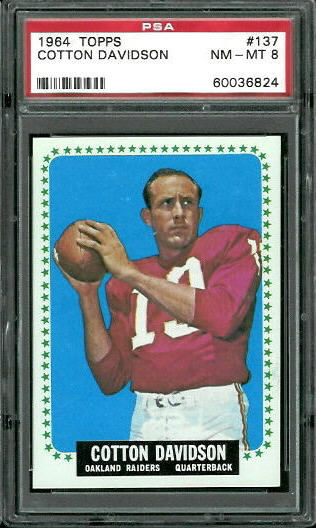 Cotton Davidson - 1964 Topps #137 - PSA 8