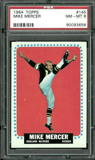 Mike Mercer - 1964 Topps #145 - PSA 8