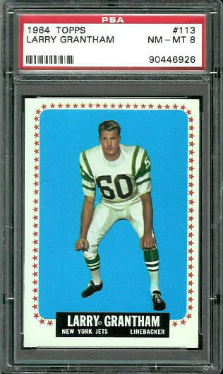 Larry Grantham - 1964 Topps #113 - PSA 8
