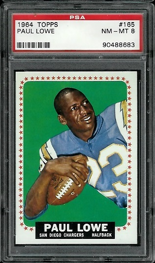 Paul Lowe - 1964 Topps #165 - PSA 8