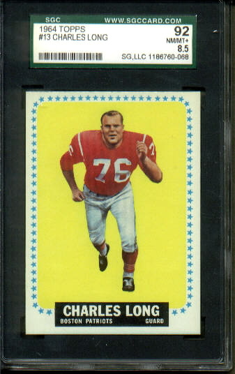 Charles Long - 1964 Topps #13 - SGC 92