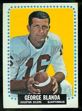 George Blanda - 1964 Topps #68 - exmt
