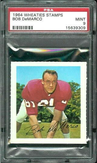 Bob DeMarco - 1964 Wheaties Stamps #17 - PSA 9