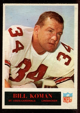 1965 Philadelphia #164 - Bill Koman - exmt
