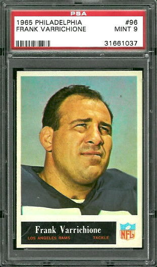 Frank Varrichione - 1965 Philadelphia #96 - PSA 9