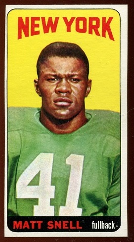 Matt Snell - 1965 Topps #127 - nm-mt oc