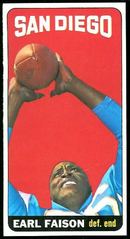 Earl Faison - 1965 Topps #158 - exmt