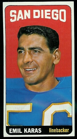 Emil Karas - 1965 Topps #162 - exmt+