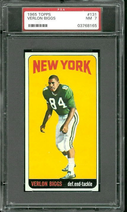 Verlon Biggs - 1965 Topps #131 - PSA 7