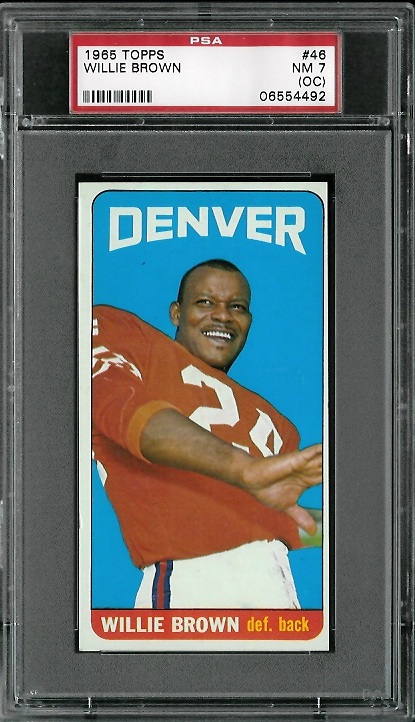 Willie Brown - 1965 Topps #46 - PSA 7 oc