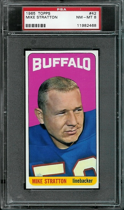 Mike Stratton - 1965 Topps #42 - PSA 8