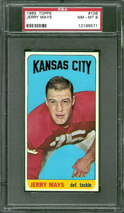 Jerry Mays - 1965 Topps #106 - PSA 8