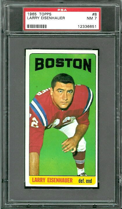 1965 Topps #8 - Larry Eisenhauer - PSA 7