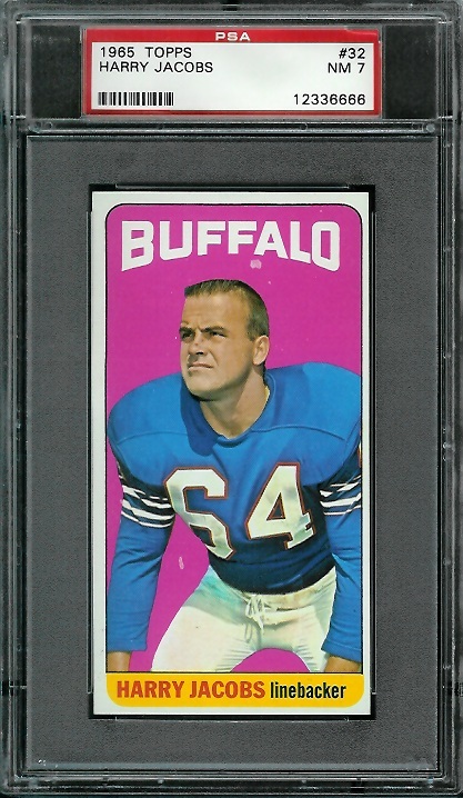 Harry Jacobs - 1965 Topps #32 - PSA 7
