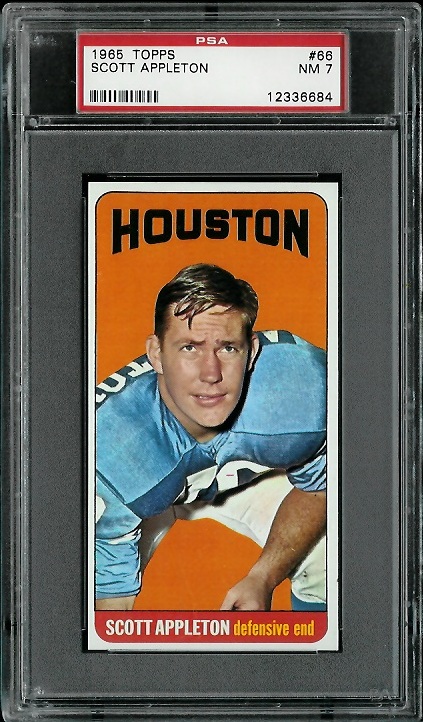 Scott Appleton - 1965 Topps #66 - PSA 7