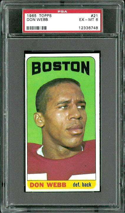 Don Webb - 1965 Topps #21 - PSA 6