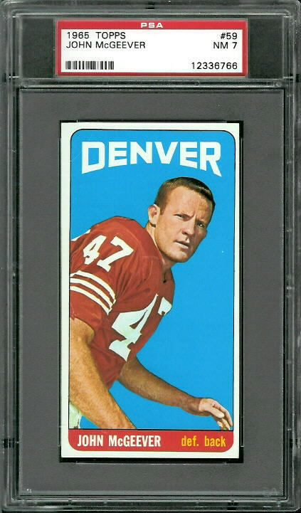 John McGeever - 1965 Topps #59 - PSA 7