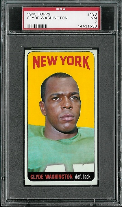 Clyde Washington - 1965 Topps #130 - PSA 7