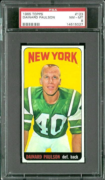 Dainard Paulson - 1965 Topps #123 - PSA 8