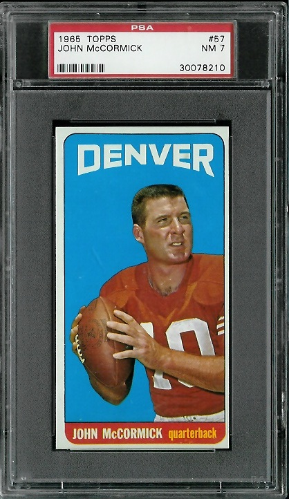 John McCormick - 1965 Topps #57 - PSA 7