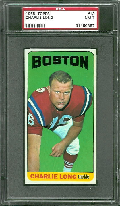 1965 Topps #13 - Charles Long - PSA 7