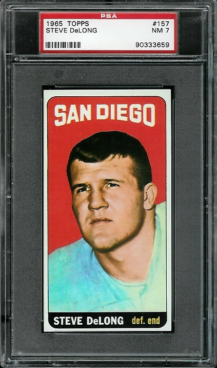 Steve DeLong - 1965 Topps #157 - PSA 7