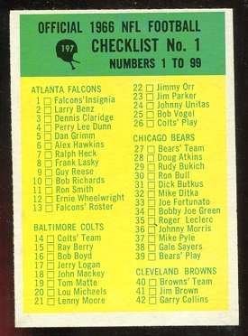 Checklist 1 - 1966 Philadelphia #197 - exmt