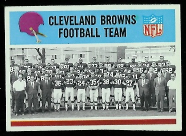 Cleveland Browns Team - 1966 Philadelphia #40 - exmt