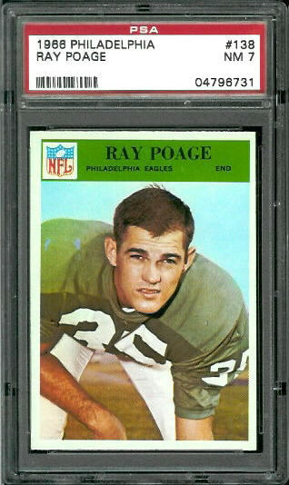Ray Poage - 1966 Philadelphia #138 - PSA 7